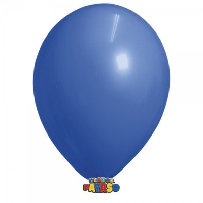 GLOBO PAYASO #5 DECOR AZUL ROYAL C/100 --