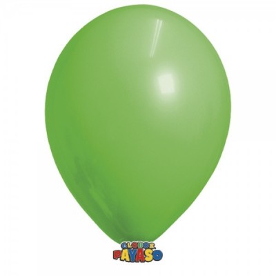 GLOBO PAYASO #5 DECOR VERDE LIMA C/100 --