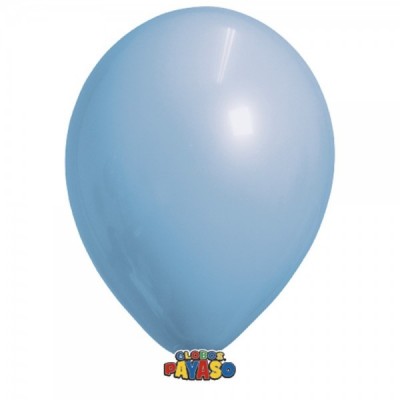 GLOBO PAYASO #5 PERLA AZUL C/100 --