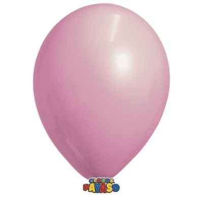 GLOBO PAYASO #5 PERLA ROSA C/100 --