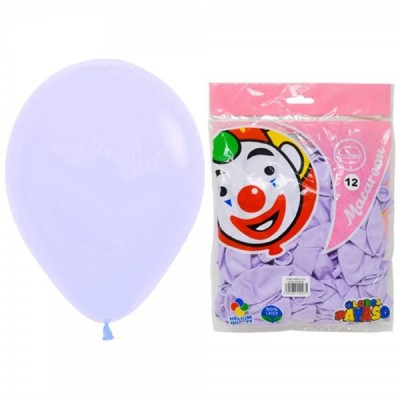 GLOBO PAYASO #12 MACARRON MORADO UVA C/50 --