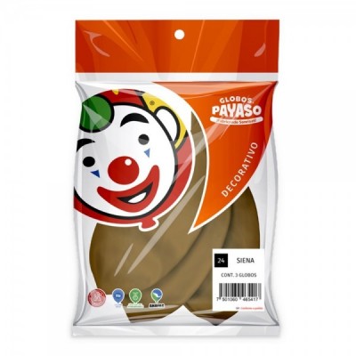 GLOBO PAYASO #24 DECOR SIENA C/3 --