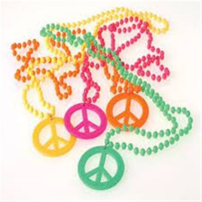 COLLAR MARDIGRAS AMOR Y PAZ 1SIMBOLO C/12PZ EURO VMF
