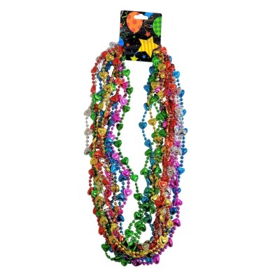 COLLAR MARDIGRAS CORAZONES MINIS C/12PZ SKH