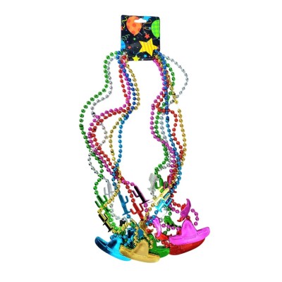 COLLAR MARDIGRAS PATRIO SOMBRERO CACTUS CHILE C/6PZ SKH