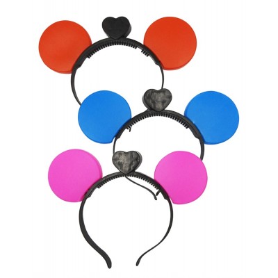 DIADEMA OREJAS DE RATON PLASTICO CON LUZ