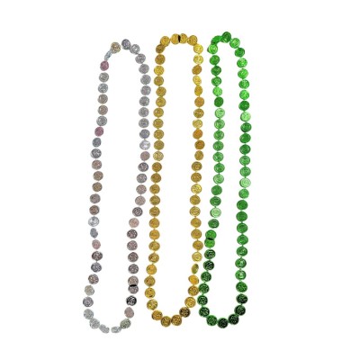 COLLAR MARDIGRAS MONEDAS MINI C/12PZ SKH