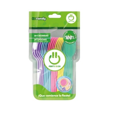 CUCHARA PARTY IS ON COLOR ON MIX MACARRON C/20 --