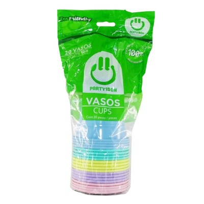 VASO PARTY IS ON #12 COLOR MIX MACARRON C/20 --