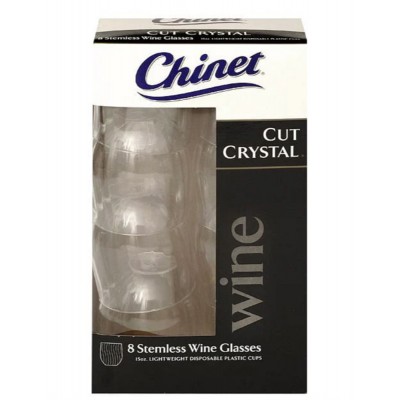 VASO CUT CRYSTAL WINE C/8 CHINET --