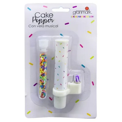 VELA CAKE POPPER CHISPAS MUSICAL GMK --