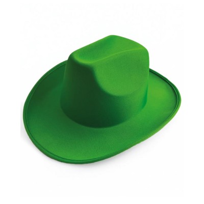 SOMBRERO VAQUERO TERCIOPELO NEON VERDE VMF