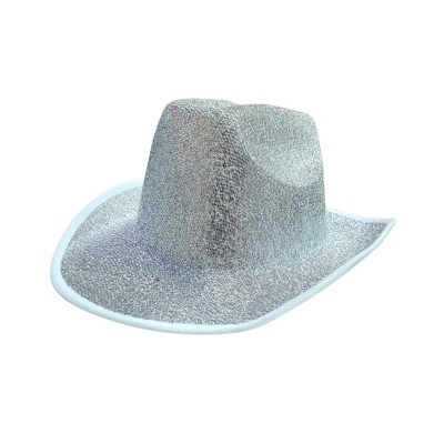 SOMBRERO VAQUERO DIAMANTADO PLATA VMF