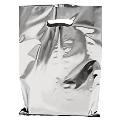 BOLSA METALIZADA SOLIDO PLATA C/10 VMF --