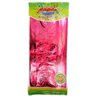 BOLSA METALIZADA SOLIDO MAGENTA MEDIANA C/25 FESTIBOLSAS --