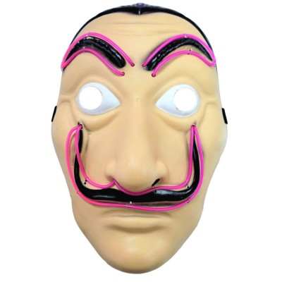 MASCARA DALI CASA DE PAPEL LUMINOSA VMF