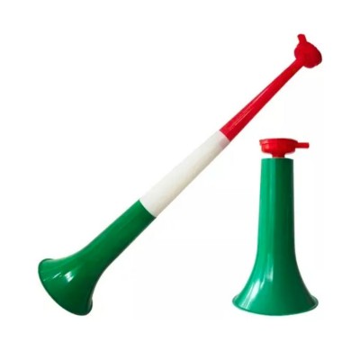 TROMPETA PLASTICO TRICOLOR LARGA 60CM VMF