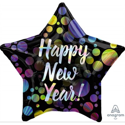 GLOBO CONVER #22S HOLO IRIDISENTE NEW YEAR BUBBLES