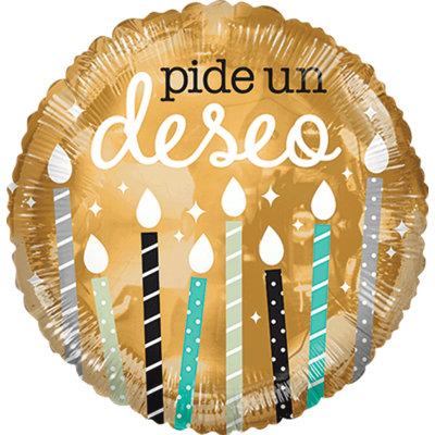 GLOBO CONVER #18C PIDE UN DESEO DORADO