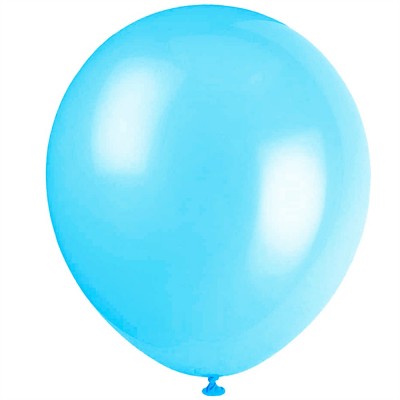 GLOBO DON CONFETI #18 ESTANDAR LIGHT BLUE C/10 --