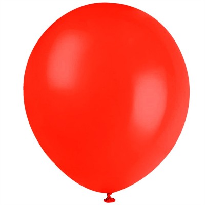 GLOBO DON CONFETI #18 ESTANDAR RED C/10 --