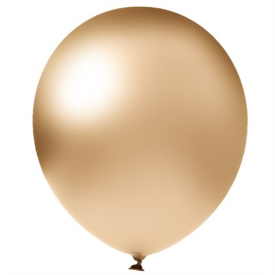 GLOBO DON CONFETI #18 CHROME CHAMPANG GOLD C/10--