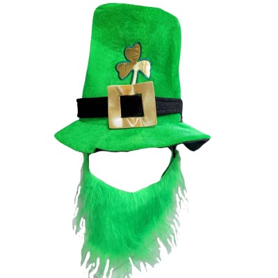 SOMBRERO COPA VERDE SAN PATRICIO CON BARBA VMF