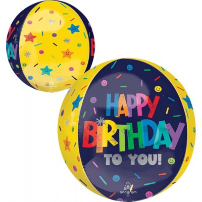 GLOBO CONVER ESFERA ORBZ HBD BOLD BIRTHDAY