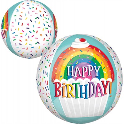 GLOBO CONVER ESFERA ORBZ HBD RAINBOW SPRINKLE