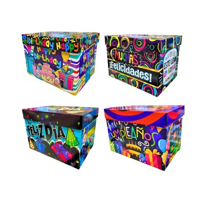 SET CAJAS CARTON FB BAUL (CUMPLE) (ELIGE MEDIDAS)