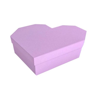 SET CAJAS CARTON FB CORAZON (COLOR SOLIDO) (ELIGE COLORES Y MEDIDAS)