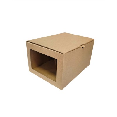 CAJA CARTON DCTN KRAFT ESTUCHE GORRA 27X20X15CM