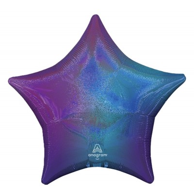 GLOBO CONVER #19S ESTRELLA SOLIDO BLUE AURA STARDUST OMBRE